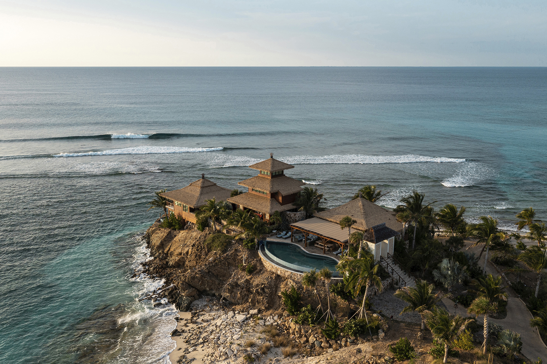 Caribbean, British Virgin Islands,  Necker Island, Bali Hi Exterior
