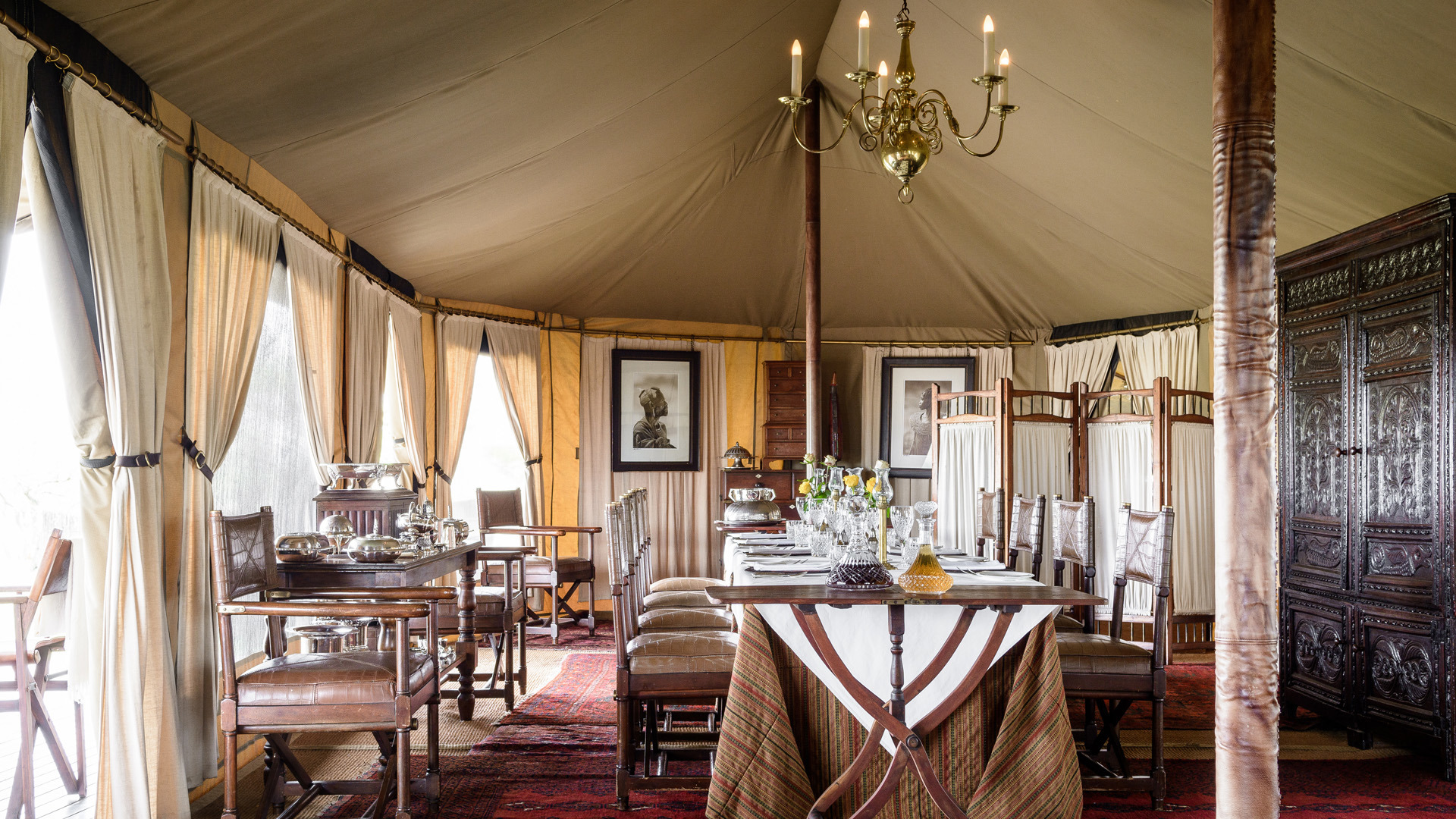 Africa, Tanzania, Singita Sabora, Dining Room