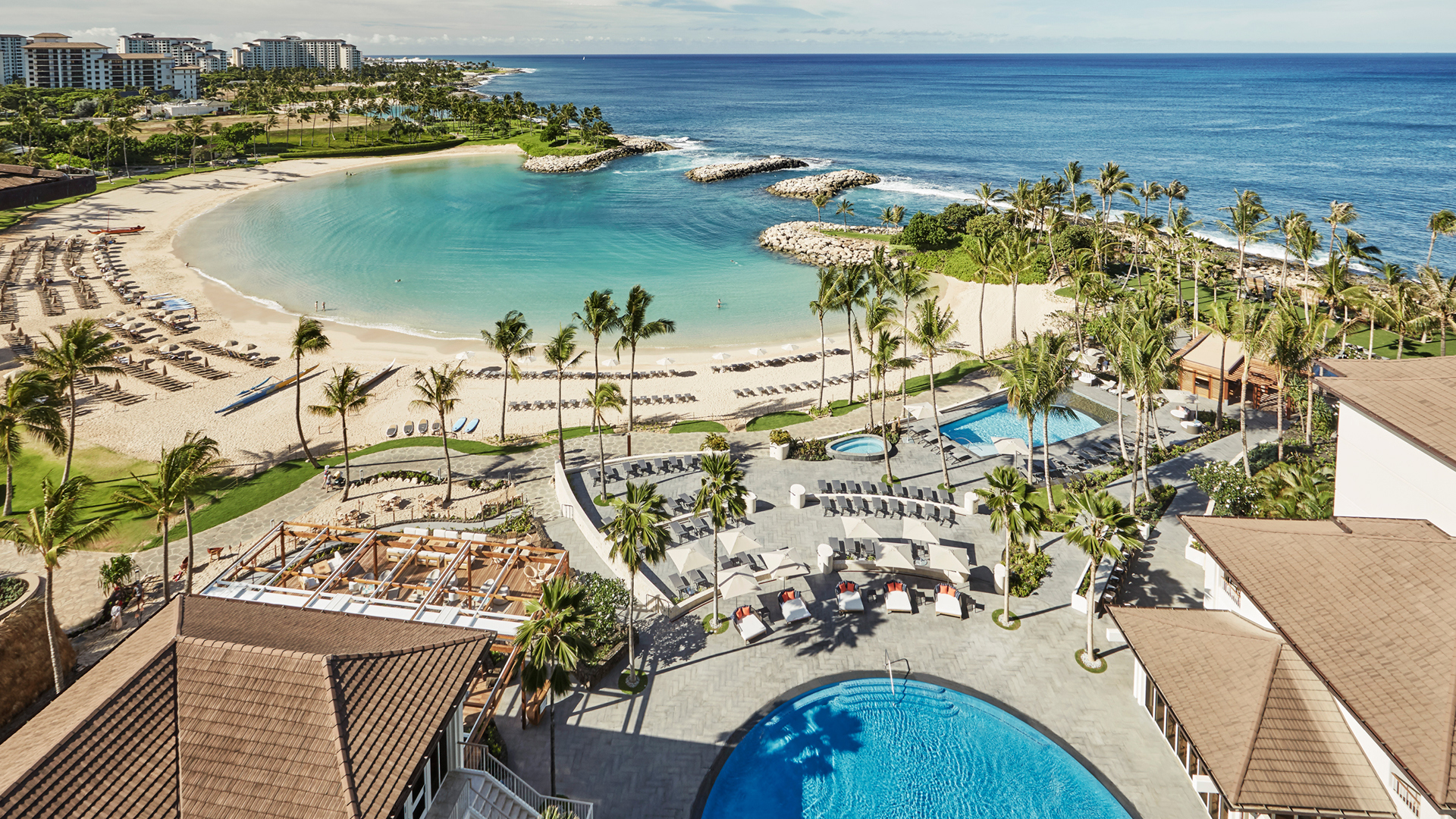 USA, Luxury Hawaii Holidays, Four Seasons Resort Oahu at Ko Olina, Resort view