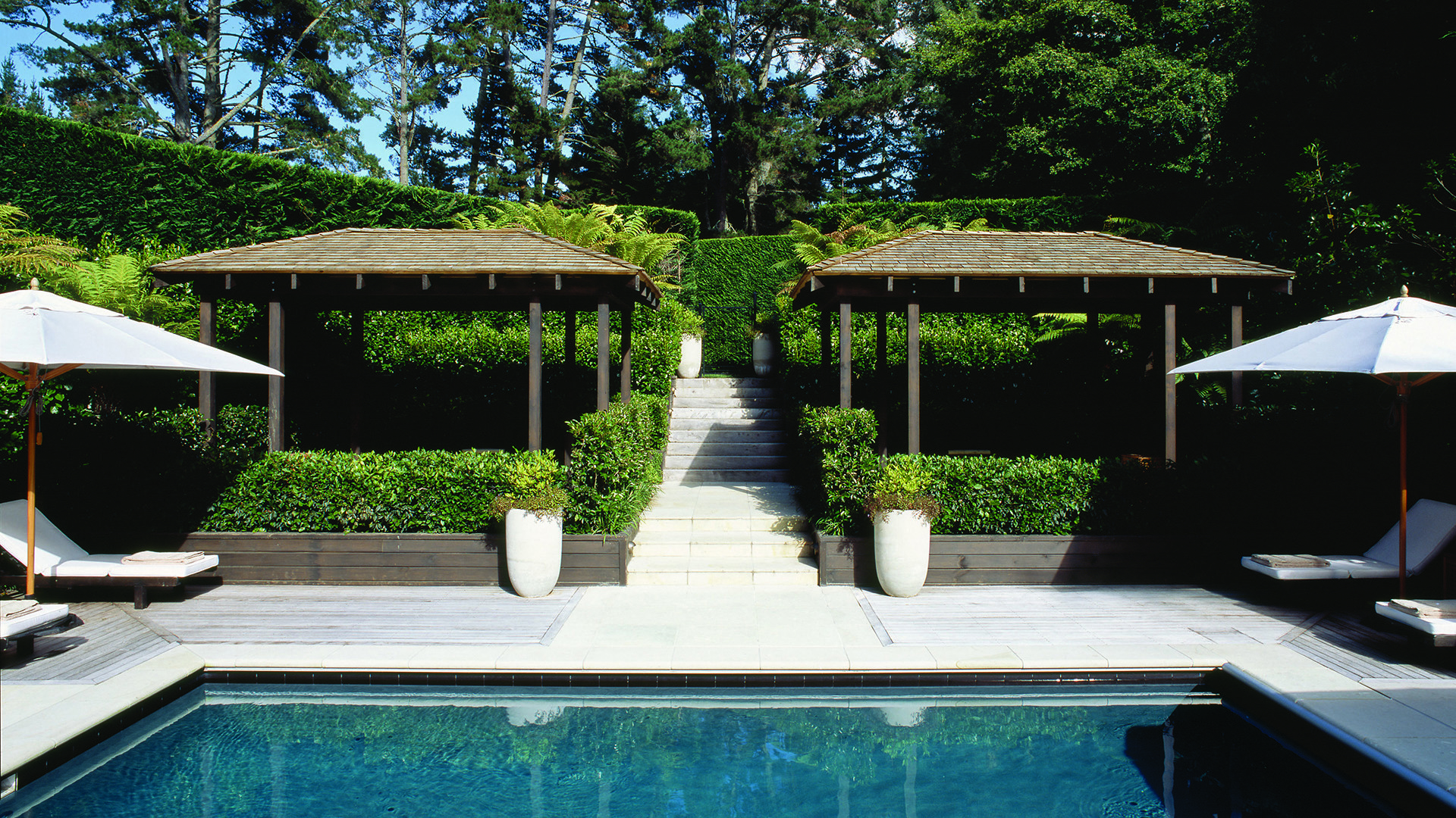 Worldwide, New Zealand, Huka Lodge, Swimming pool and spa pool