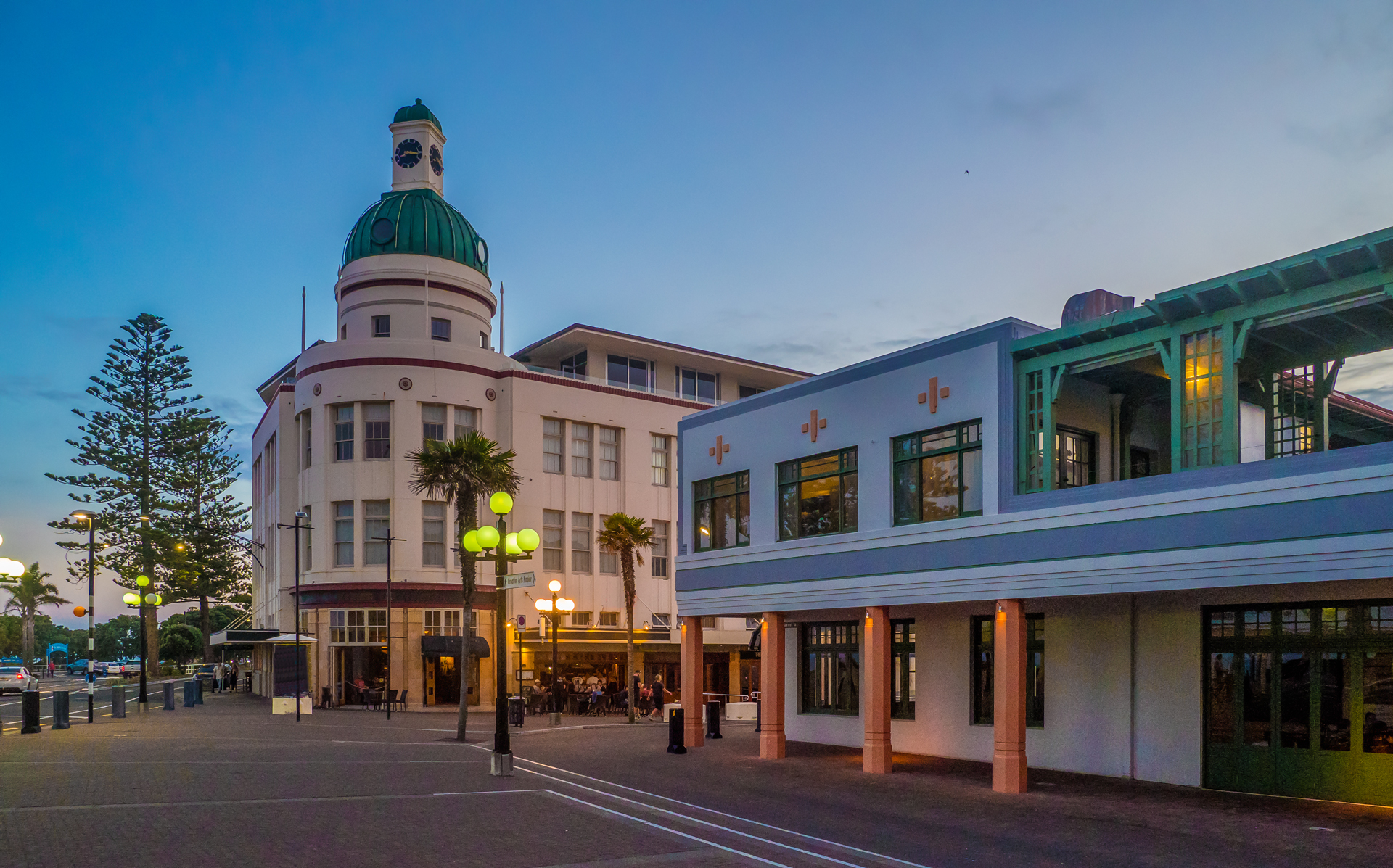 Napier, New Zealand - as summer night approaches