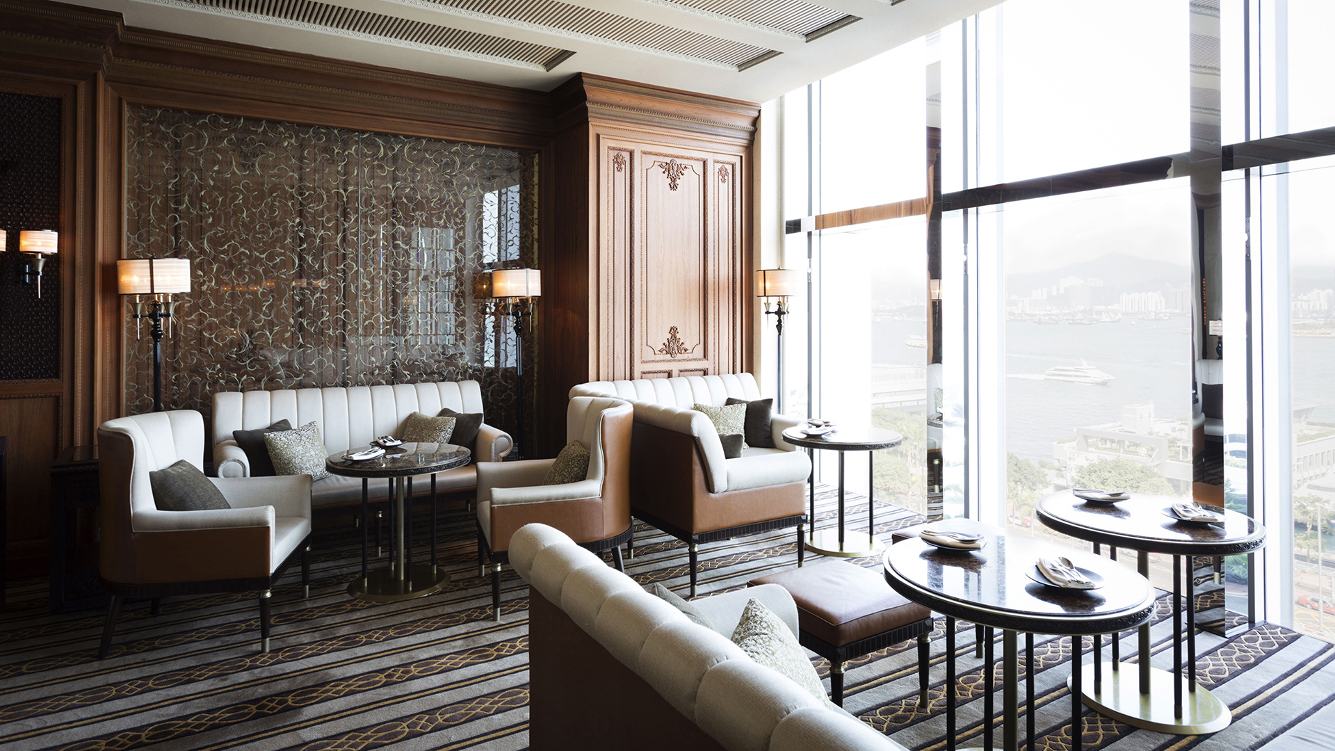 Asia, Hong Kong, Four Seasons Hotel Hong Kong, Lounge View