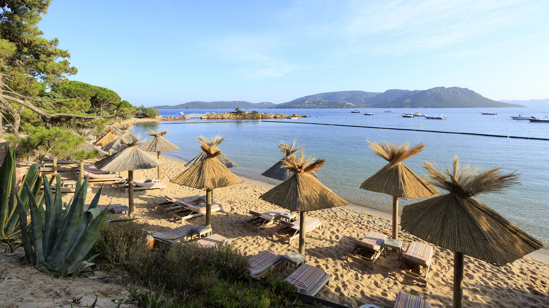 Europe, France & Monaco, Corsica, Grand Hôtel de Cala Rossa, Beach