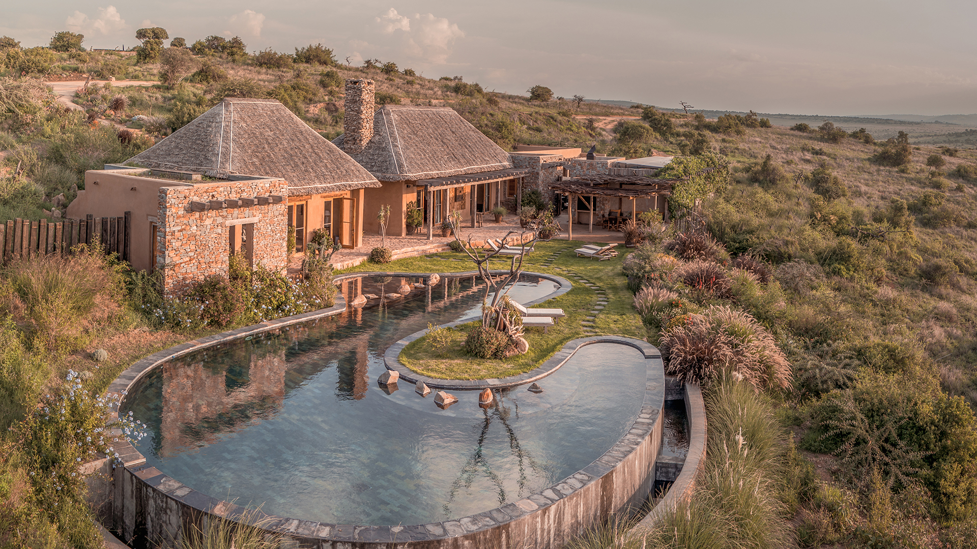 Africa, Kenya, Lengishu, Pool House