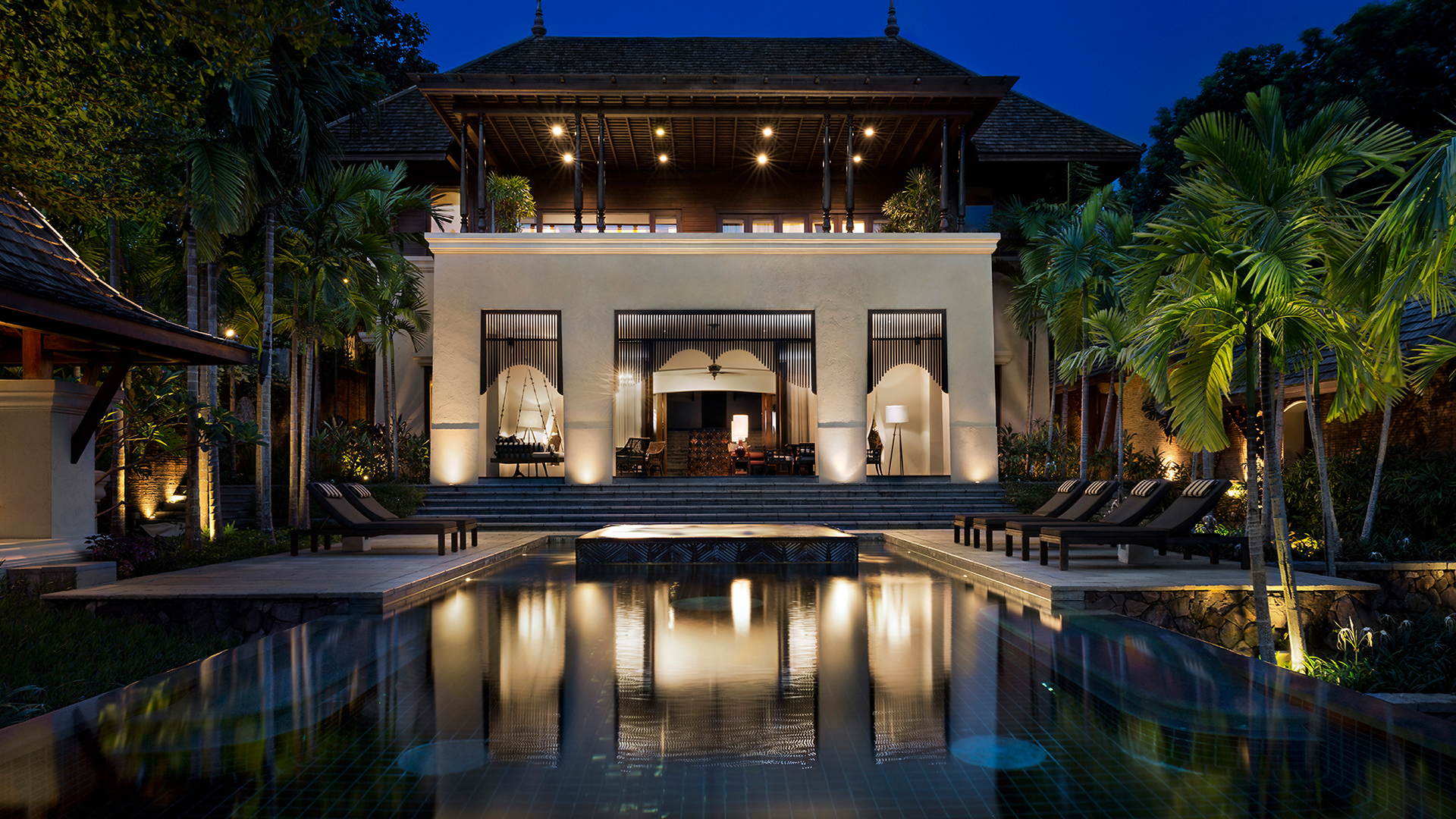 India, Far East & Australasia, Thailand, Four Seasons Resort Chiang Mai, View of Pool