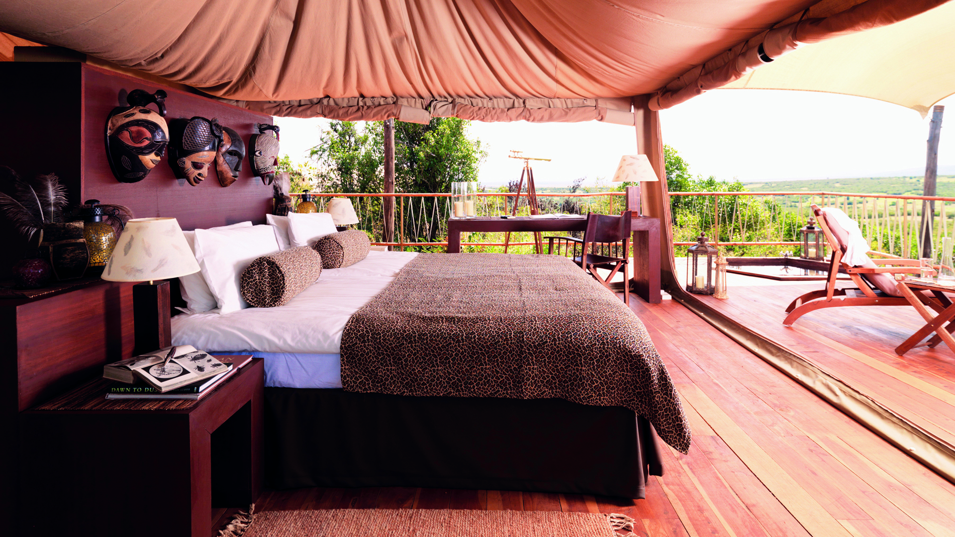 Africa, Kenya, Mara bushtops, Bedroom