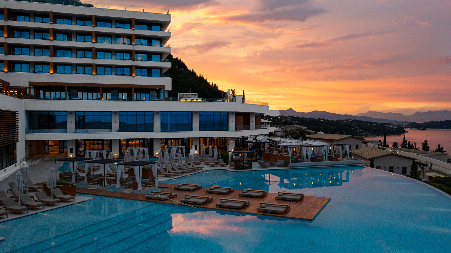 Europe, Greece, Corfu, Angsana Corfu, Angsana Sunset