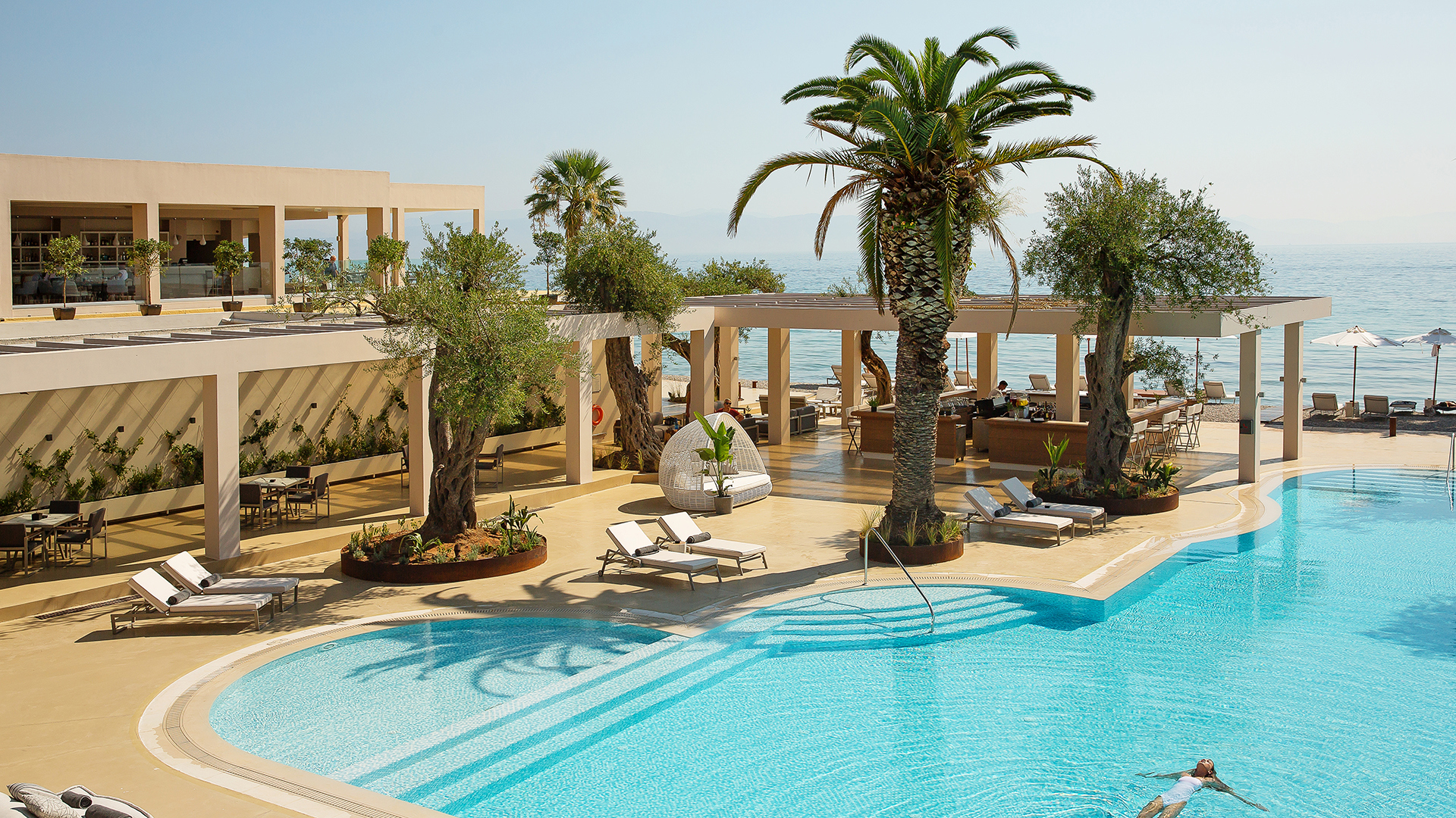 Europe & North Africa, Greece, Corfu, Domes Miramare, A Luxury Collection Resort, Outdoor pool