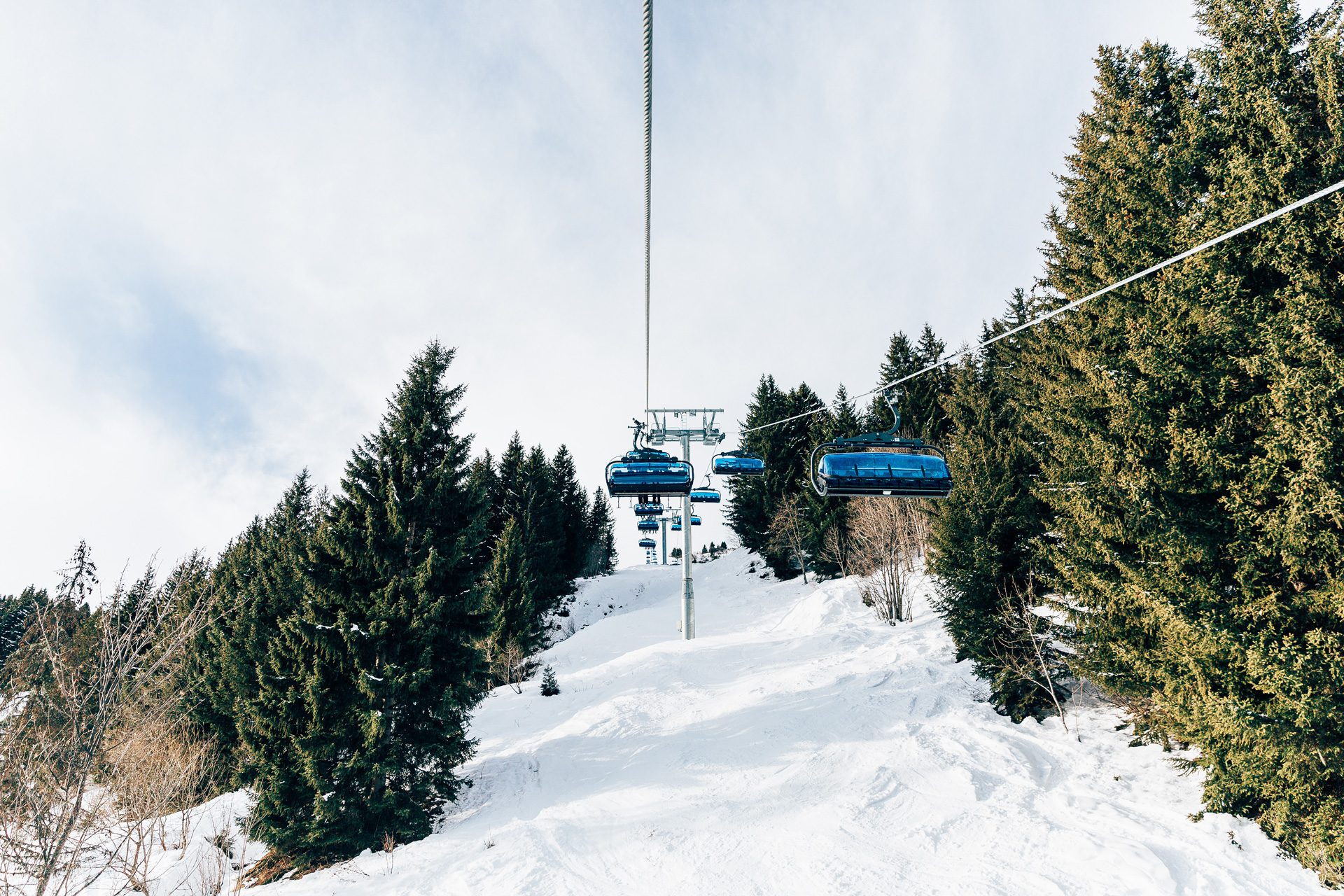 Ski lift in Meribel, Three Valleys