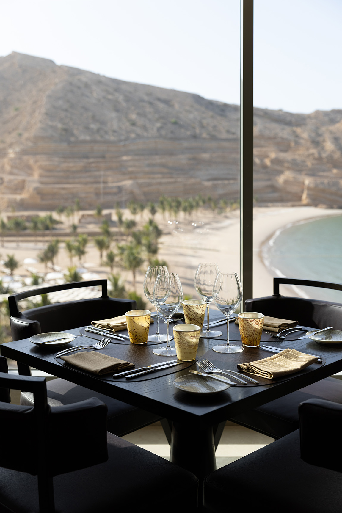 Arabia, Oman, Jumeirah Muscat Bay, table setting