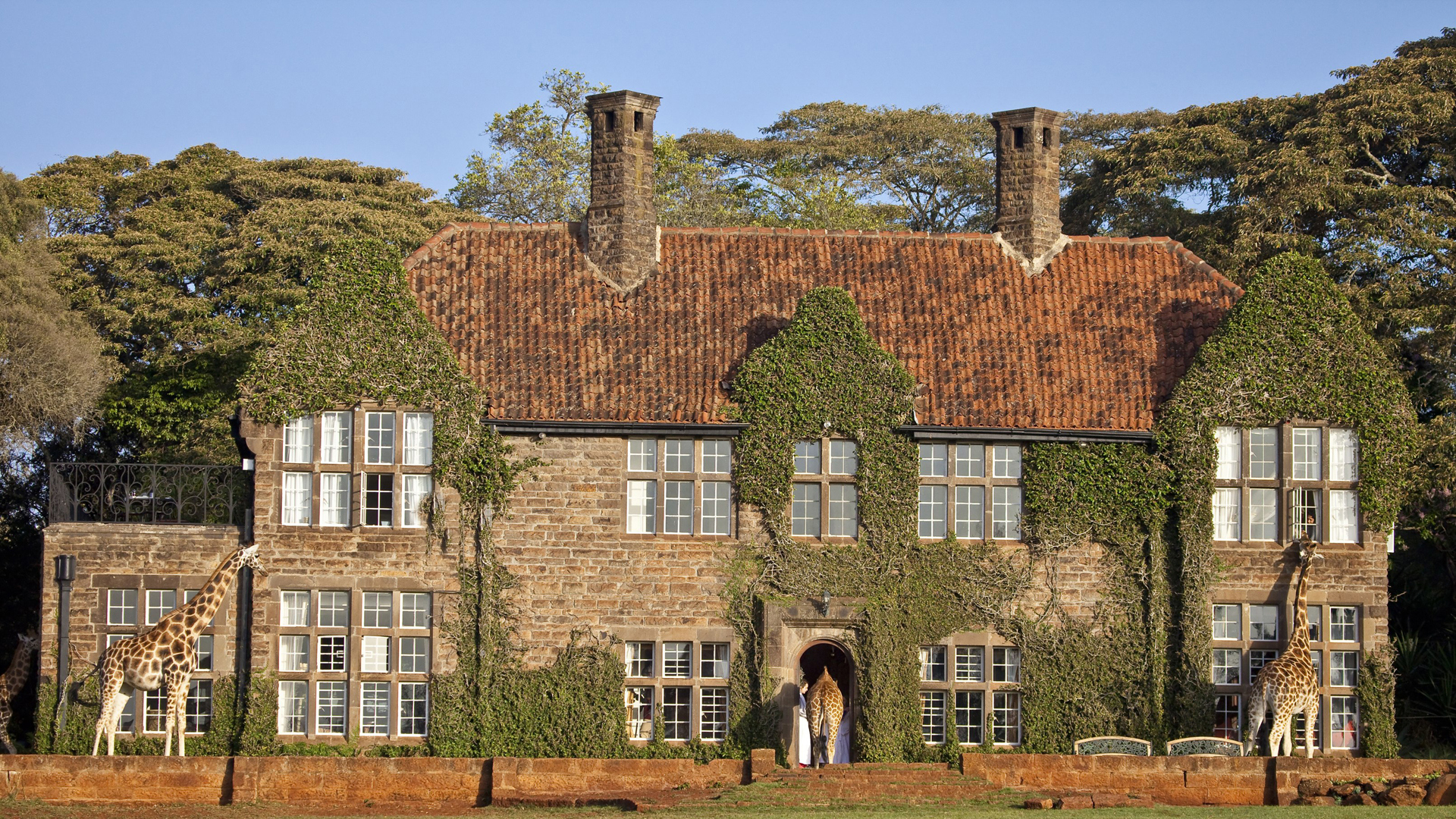 Africa, Kenya, Giraffe manor, Exterior