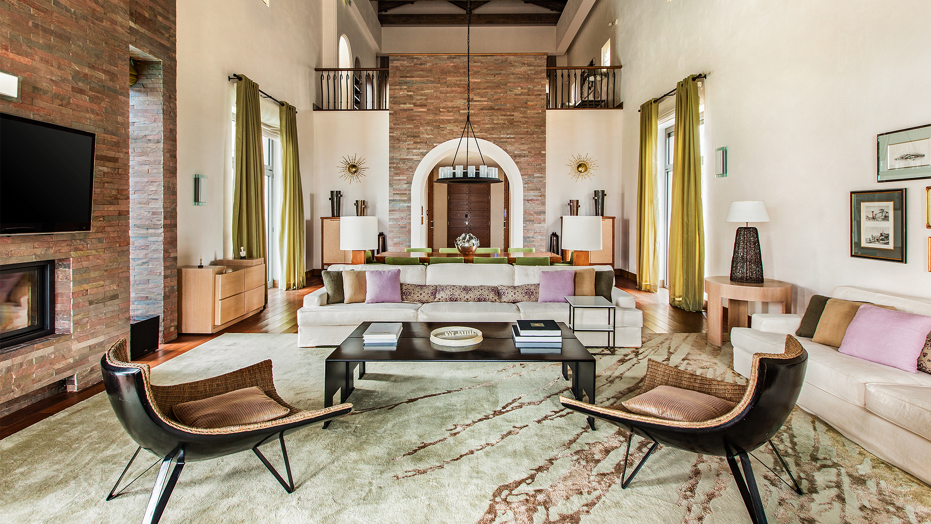 Europe, Greece, The Romanos, Methoni Royal Villa Living Room