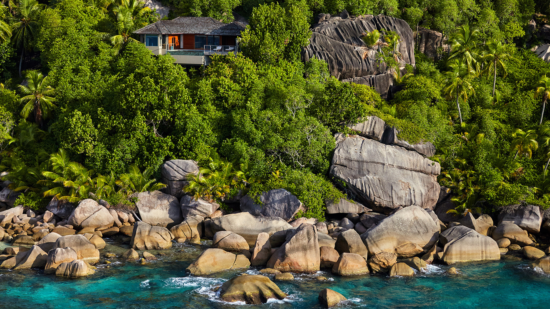 Indian Ocean, Seychelles, Six Senses Zil Pasyon, Ocean Front Pool Villa