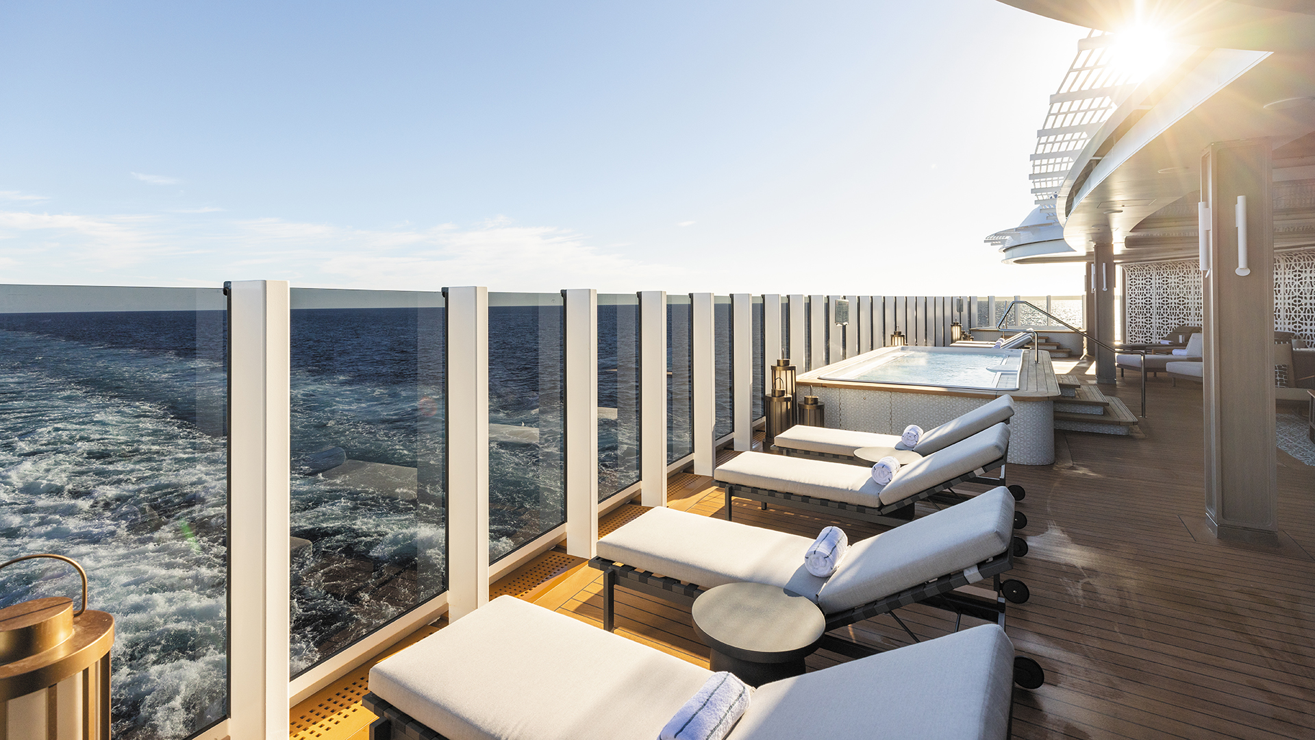 Cruise, the spa pool deck on Seven Seas Grandeur