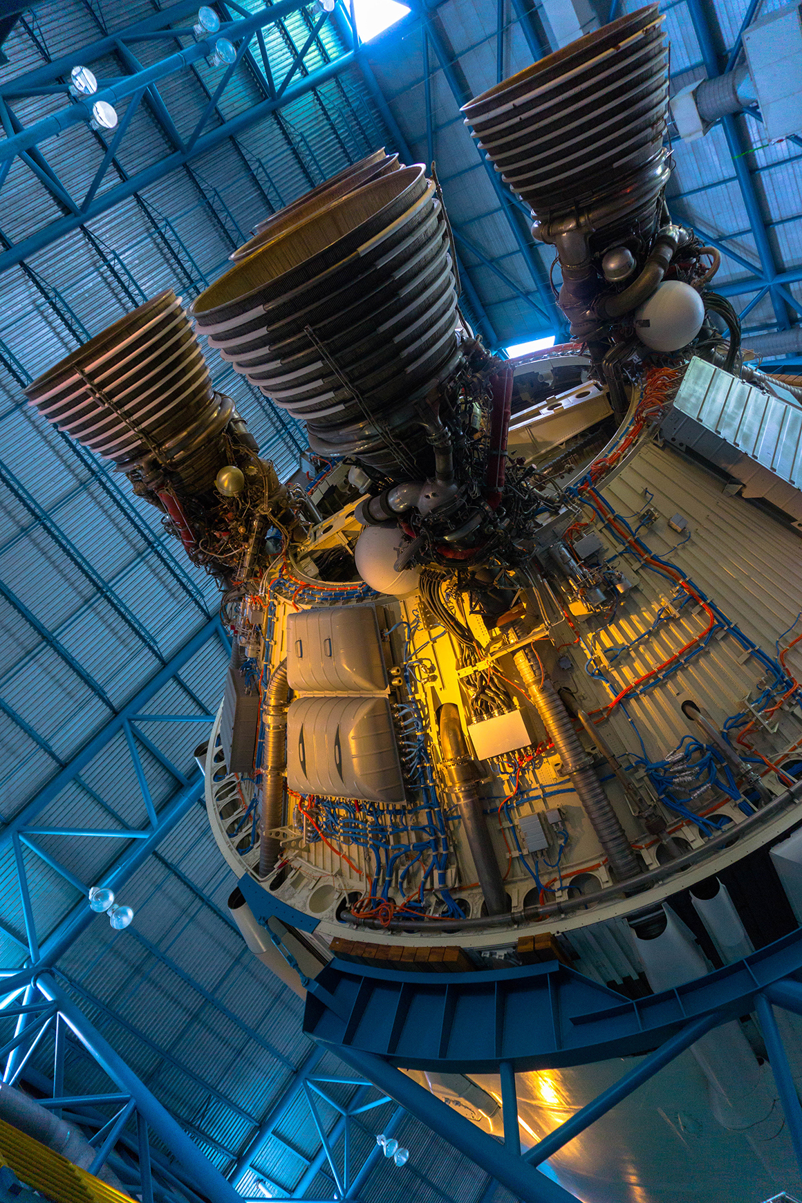 Rocket engine of a shuttle at the Kennedy Space Centre Florida