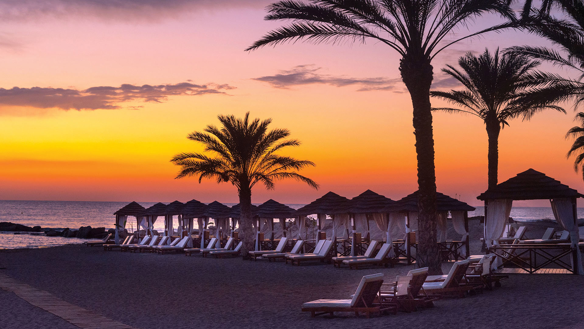 Europe & North Africa, Cyprus, Paphos, Constantinou Bros Asimina Suites Hotel, Beach sunset
