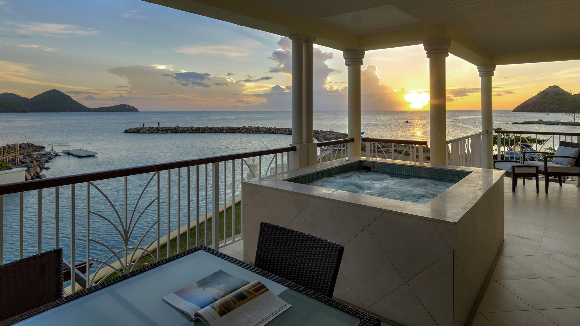 Luxury Caribbean Holidays, St Lucia, The Landings Resort & Spa, Ocean View Villa Suite Plunge Pool