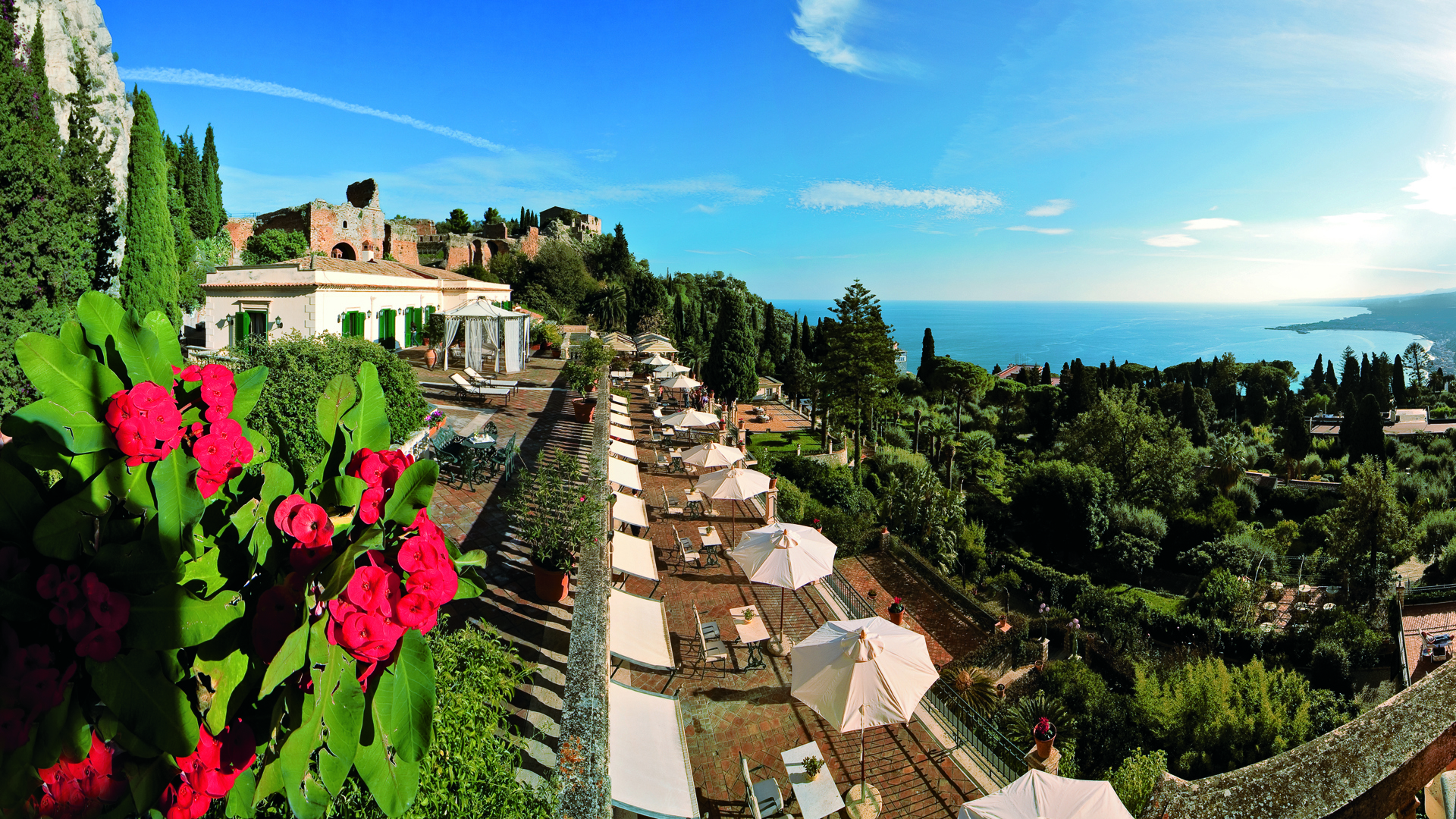 Europe & North Africa, Italy, Grand Hotel Timeo A Belmond Hotel Taormina, Terrace