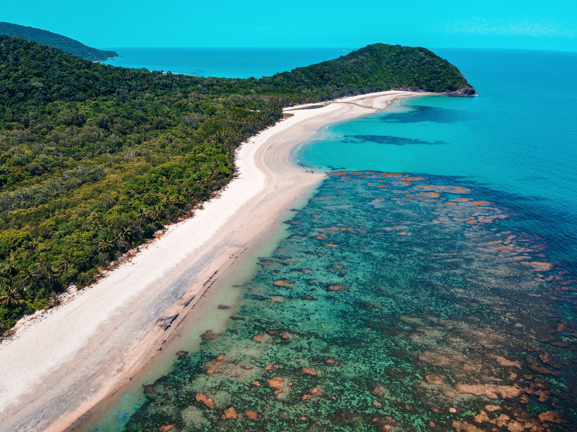 A view of the coastline at Daintree National Park